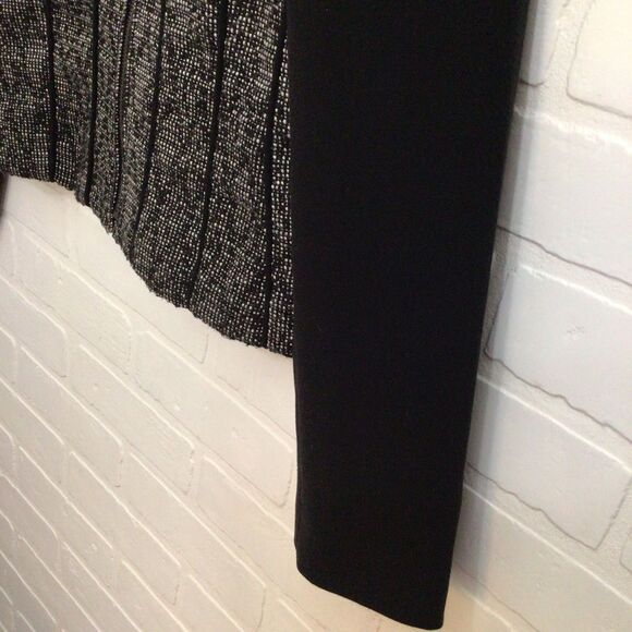 MARIO Serrani Italy blazer wool blend Italian designer size 4 black white - Picture 6 of 13